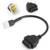 Diagnostics 6 Pin To OBD2 16 Pin Adaptor OBD Diagnostic Cable For DELPHI ECU For Benelli Motorcycle Fault Detection Connector