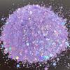 Hot Selling High Sparkle Holographic Epoxy Resin Chunky Glitter for Crafts Nail Face Body