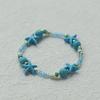 Handmade Seashell & Crushed Stone Bracelet with Lobster Clasp - Perfect Summer Travel Souvenir