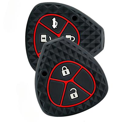 Silicone Car Key Case Cover For Toyota Auris HiLux Corolla Fortuner Prado Verso Camry Yaris Vitz Vios Ractis 2/4 Button