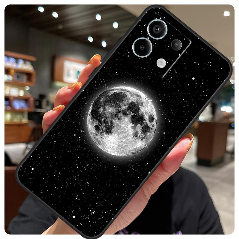 Moon Stars Space Case For Xiaomi Redmi Note 14 10 11 12 13 15 Pro Plus Cover For Redmi 15 15C 14C 10C 12C 13C