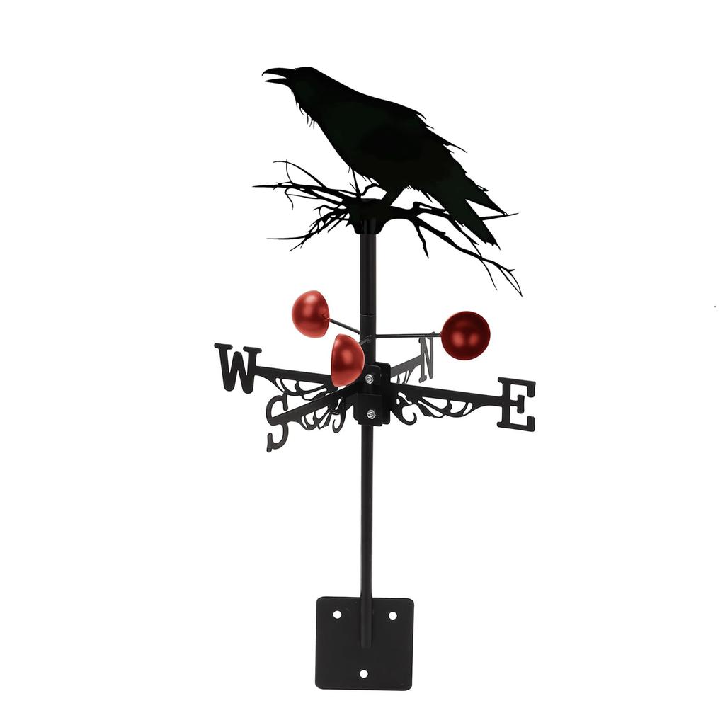 Metal Rooster Weathervane, 22.8 x 13 Inch , Direction Indicator Wind Vane Weathercock for Garden Decorative Farmhouse Yard Chicken Coop