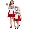 New German Oktoberfest Costumes, Maid Costumes, Parent-child Bar Waiter Dresses