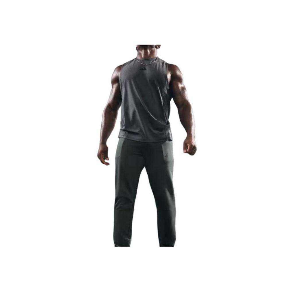 adidas Designed For Training Workout Tank Top Men Tops Gray IS3819