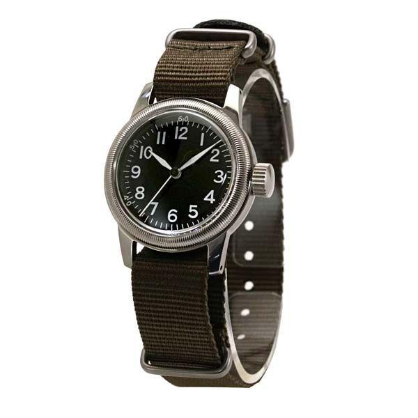 Used [New] M.R.M.W. Montre Roroi Military Watch Type A-17 NATO Strap Black Dial Watch Montre Roroi TYPE A-11 12H BLACK NATO Reprint of Classic
