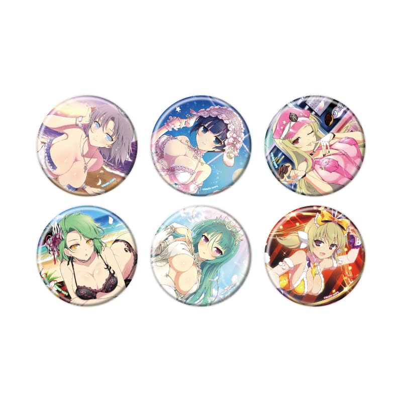 Shinobi Master Senran Kagura NEW LINK 02 BOX 1 [Official Illustration] Can Badge 6-Piece Box
