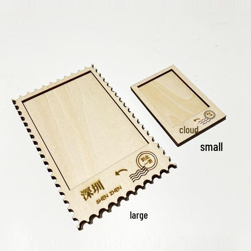 City Landmark Scenic Spot Refrigerator Magnets with Wooden Frame and Dai Embroidery Small