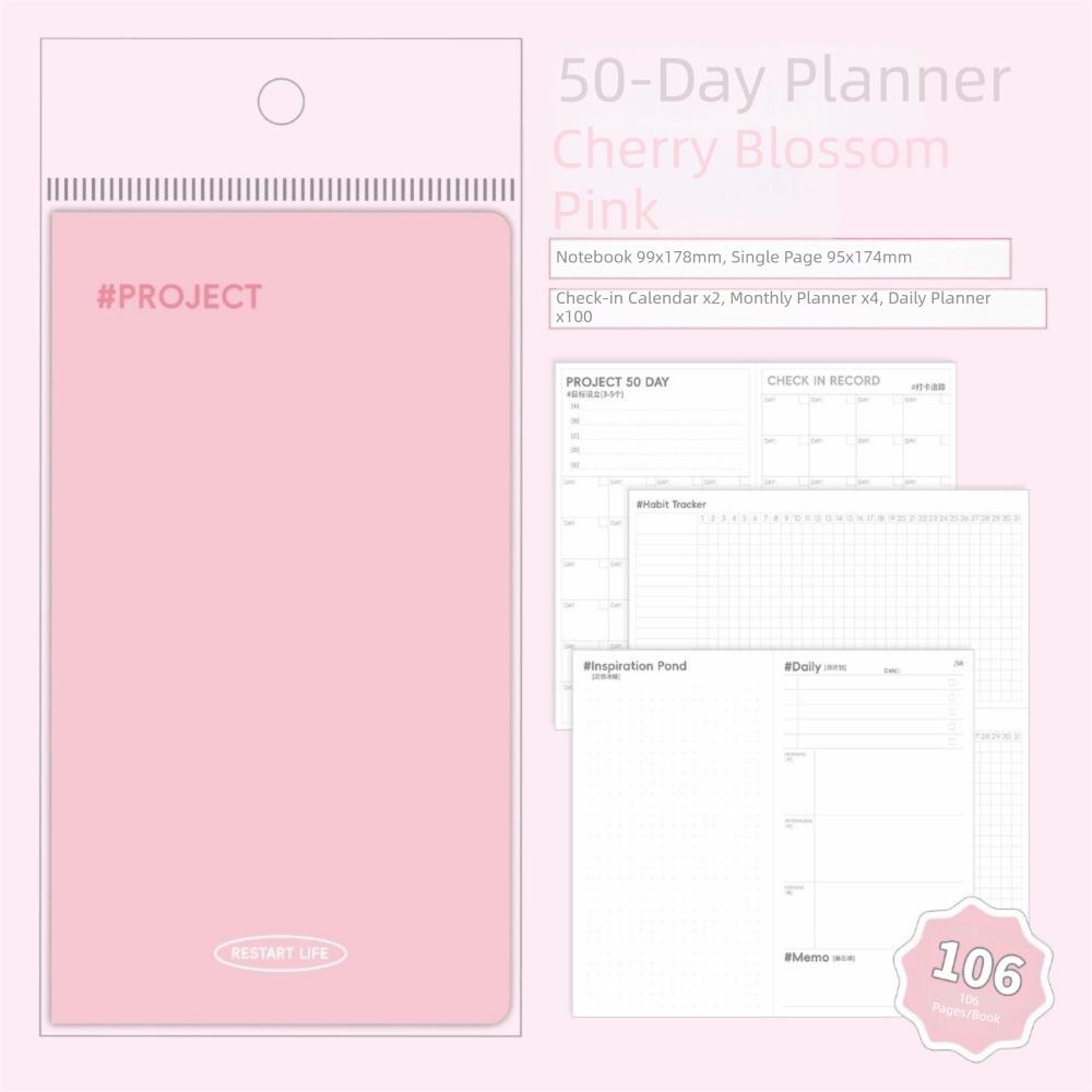 Gifts Mini Timeline Week Plan Book Portable Waterproof Pocket Notebook Schedule Agenda Book