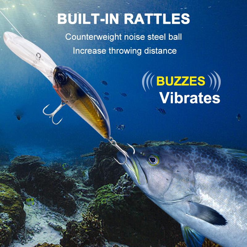 Sinking Long-Lip Minnow Fishing Lure - 41g