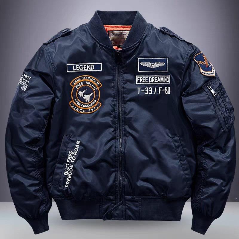 Men's Heavy Industry MA1 Embroidered Baseball Jacket - Loose American Style Autumn/Winter Flight Suit