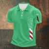 Men's Casual Independence Day Printed Neck Short Sleeve T-Shirt