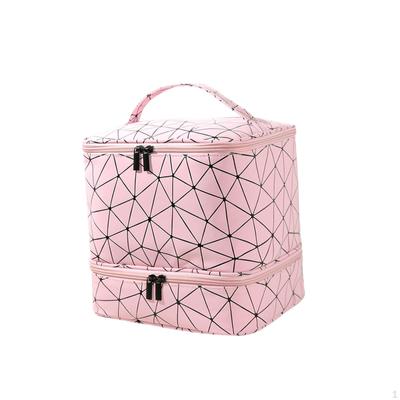 Double Layer Nail Organizer Art Carrying Case Dryer