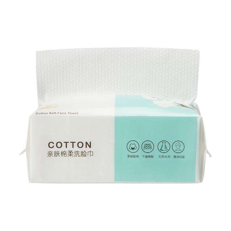 2 Pack Disposable Face Cotton Tissue For Washing Soft Dry Wipes Facial Cloths Towelettes For Washing Facial Tissue For Cleansing Skin