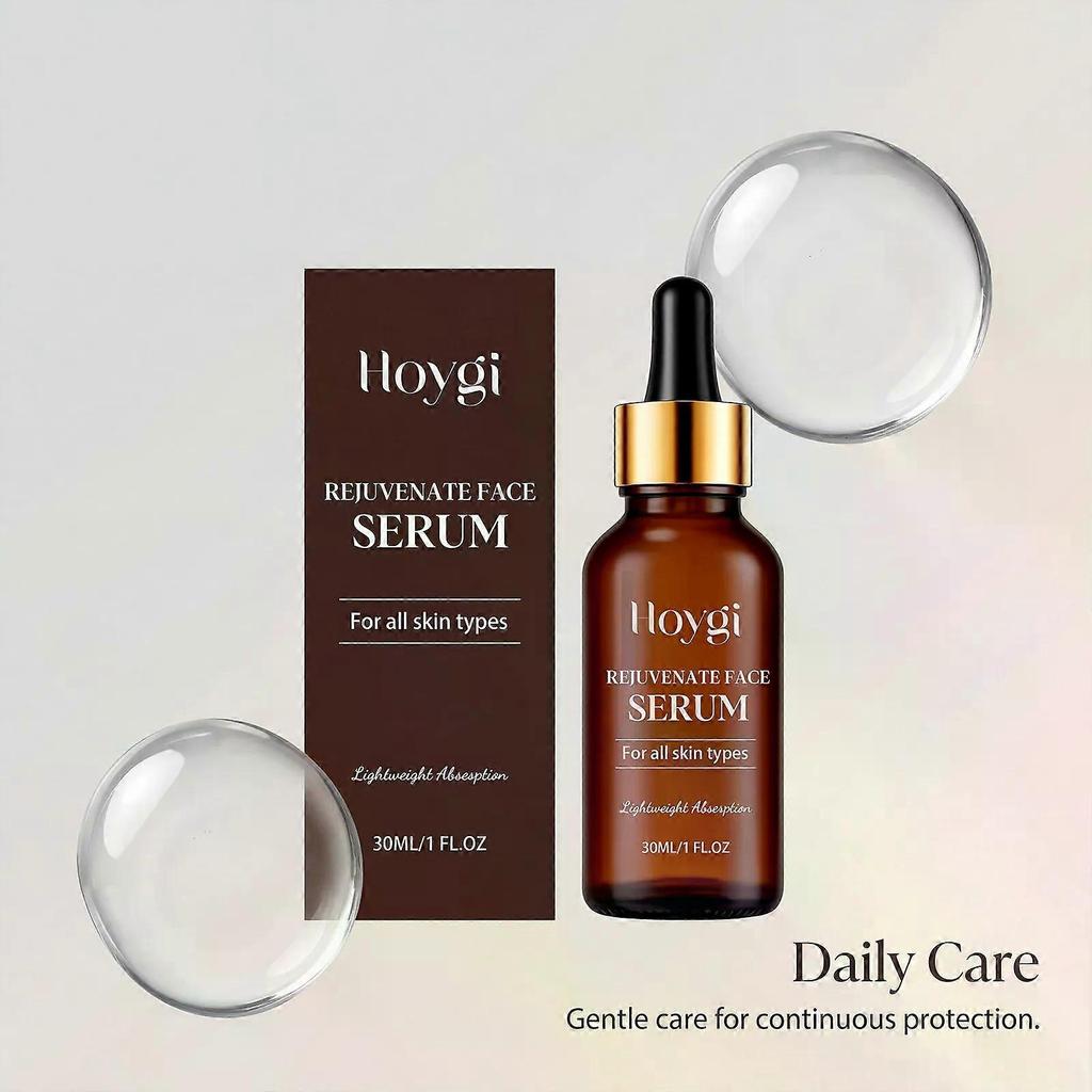 Rejuvenate Face Serum  12% Vitamin C + 1% Hyaluronic Acid Formula for Instant Lift, Anti-Wrinkle & Firming, Reduces Fine Lines & Plumps Skin, 30ML