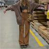 Corduroy Drag Floor Draped Wide Leg Casual Pants Women Fall