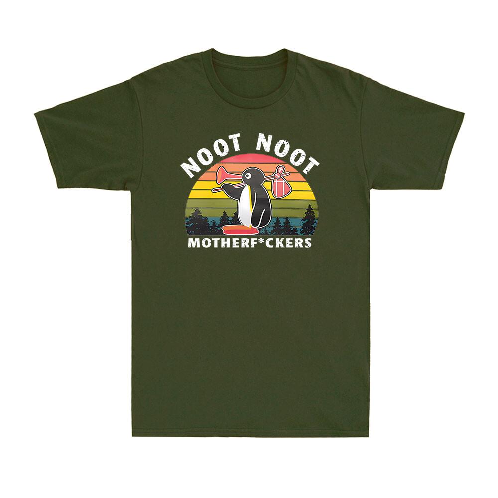 Pingu Noot Noot Motherf*ckers Offensive Rude Funny Joke Unisex's Cotton T-Shirt