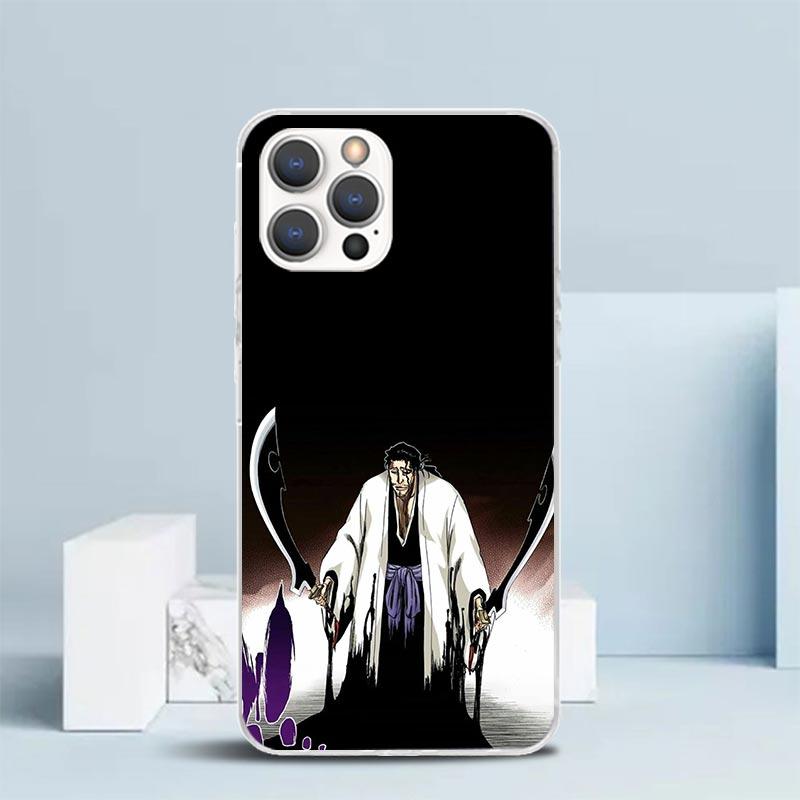Bleach Kyoraku Shunsui Phone Case For IPhone 16 17 Air 16E 15 14 Plus 13 Mini 12 11 Pro Max 7 8 + SE 2020 Soft TPU Back Cover 16