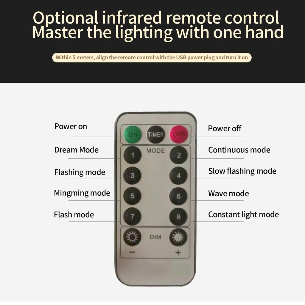 USB Remote Control 70 LED Net Lights Halloween Decoration Lights Horror Atmosphere Lights