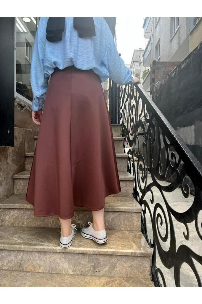 Women's Style Big Size Skirt Large Size Puff Scuba Skirt