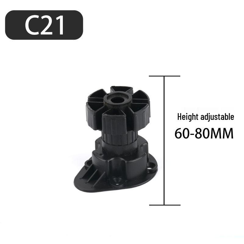 ABS Adjustable Leveling Cabinet Feet - Thickened Plastic Legs for Kitchen and Cupboard Support
