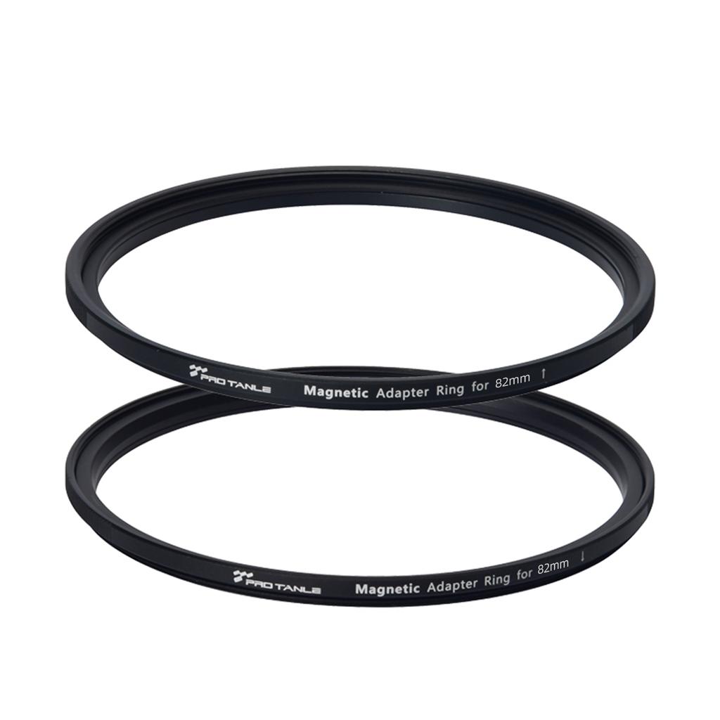 PRO TANLE Magnetic Filter Adapter Ring Kit 82mm Ring Adapter for Filter and Lens Magnetic Adapter Ring for Converting