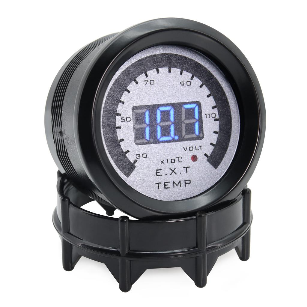 52MM Digital LED EXT Exhaust Gas Temp Gauge + Voltmeter Voltage Air Fuel Auto Car Styling EGT Temperature Gauge Car Meter