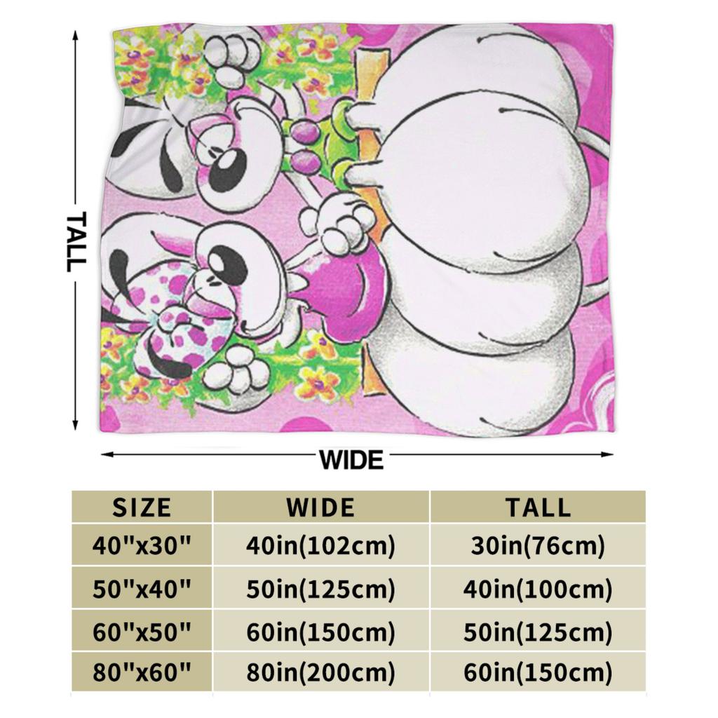 Cartoon Diddl Diddlina Plush Blanket Kids Flannel Throw Blanket For Living Room Warm Soft Custom Quality Bedspread Gift