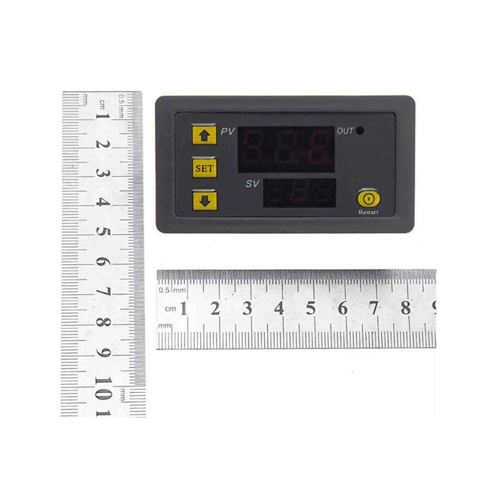 W3230 12V 24V AC110-220V Probe Line 20A Digital Temperature Control LED Display Thermostat with Heat/Cooling Control Instruments