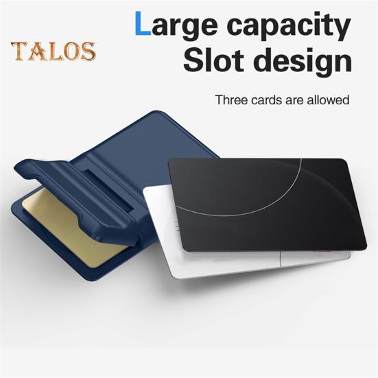 Magnetic Wallet Phone Holder 3 Cards Secure Stand Slot Card Holder for IPhone Multi-Functional Adjustable Phone Stand for MagSafe Cases