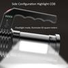 LED Flashlight USB Rechargeable IPX4 Waterproof Aluminum Alloy Portable LED Searchlight with COB Side Light
