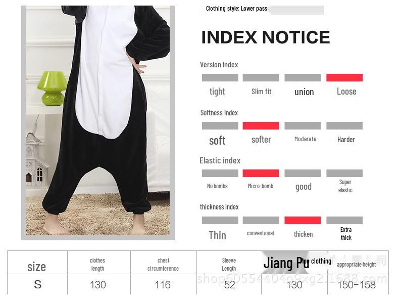 Unisex Penguin Cartoon Flannel Onesie Pajamas - Silly Goose Design for Autumn/Winter Child 120