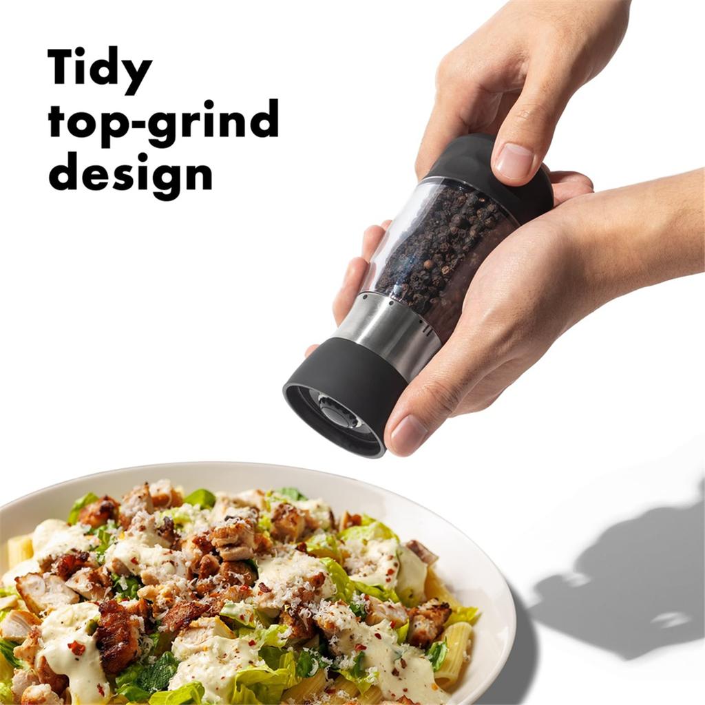 2025+ External Adjustable Pepper Grinder, Comfortable Pepper Grinder Manual for Pepper, Salt and Other Spices