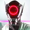 Cyber Punk Commander Cosplay Led Mask,DIY Detachable Punk Mask,Perfect for Halloween,Parties,Masquerade,and Music Festivals