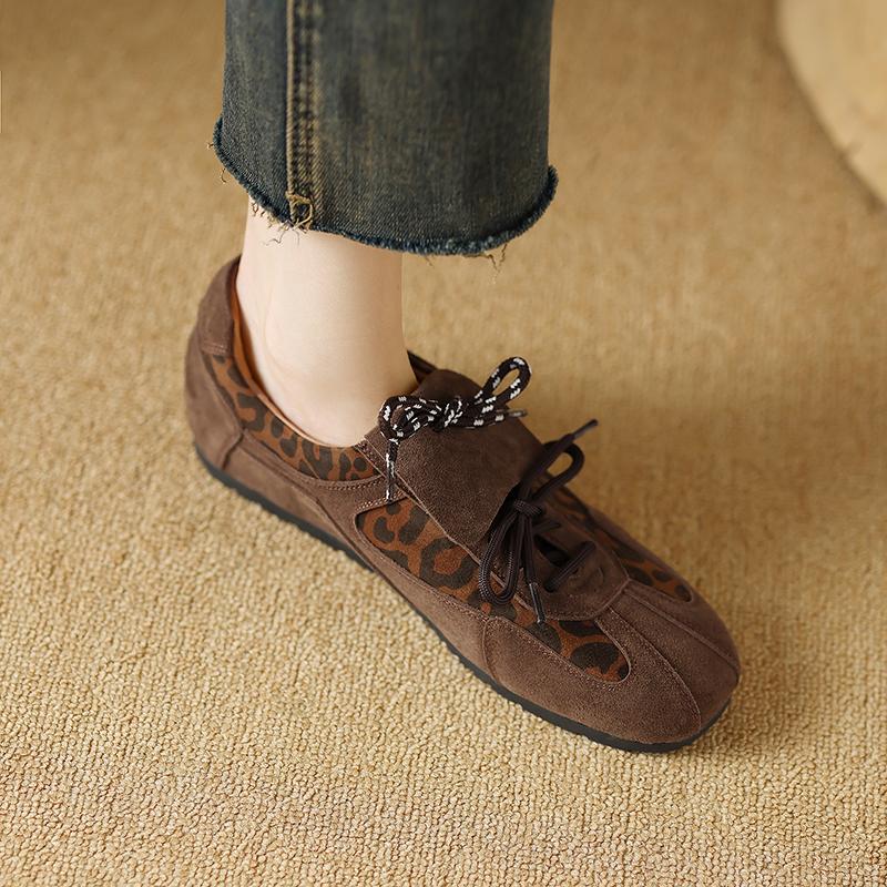 Fashion 2025 Leisure Loafers Flats Shoes Woman Suede Leather Slip-on Loafers Casual Moccasins Female Flats Shoes Comfort Spring Shoes