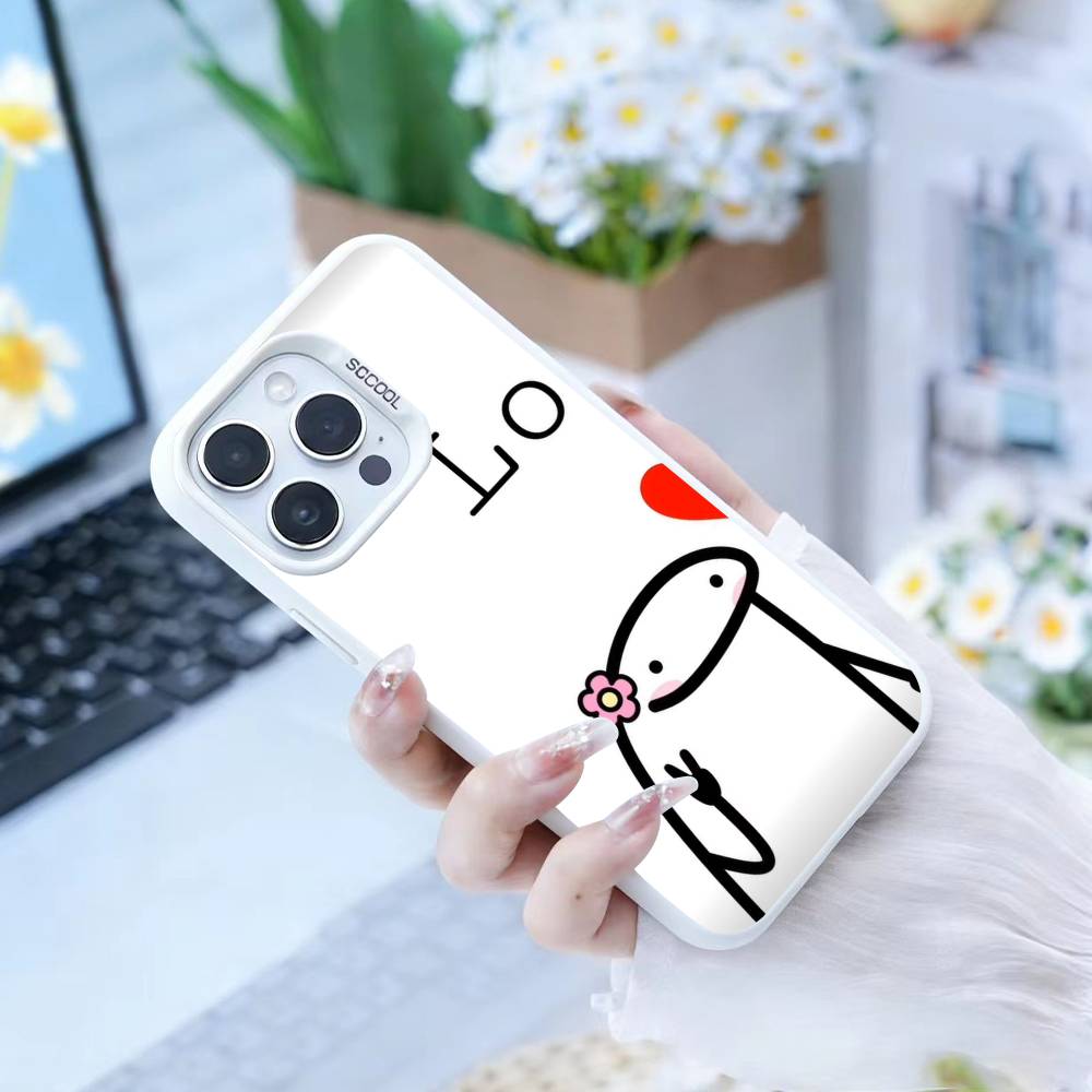 Funny Middle Finger Cute Phone Case For IPhone 16 17 15 14 12 13 Pro Max white Color Shockproof Cover