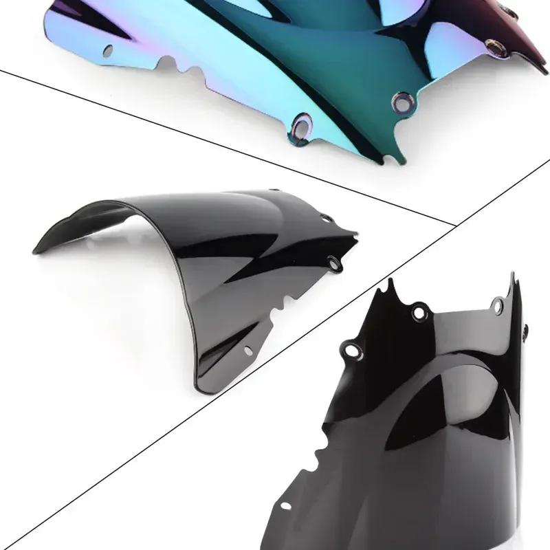 Motorcycle Wind Deflector For Yamaha YZF R6 600 1998 1999 2000 2001 2002 Screen Double Bubble Windshield Protector Windscreen
