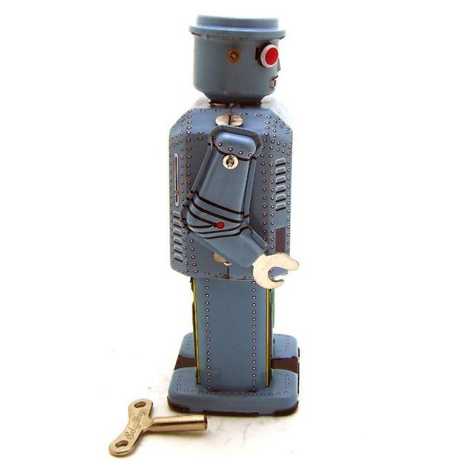 MS416 Big-Eyed Retro Robot Tin Toy - Nostalgic Collection Craft Gift & Creative Home Decor