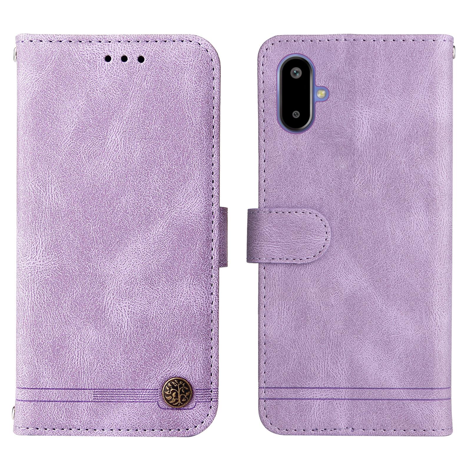 

For Samsung Galaxy F06 5G Leather Wallet Cases Skin Touch Phone Cover Stand with Strap A