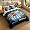Bedding Set 1 Duvet Cover 2 Pillowcases Lionel Messi Print Soft Bed Linen Bedroom Decor