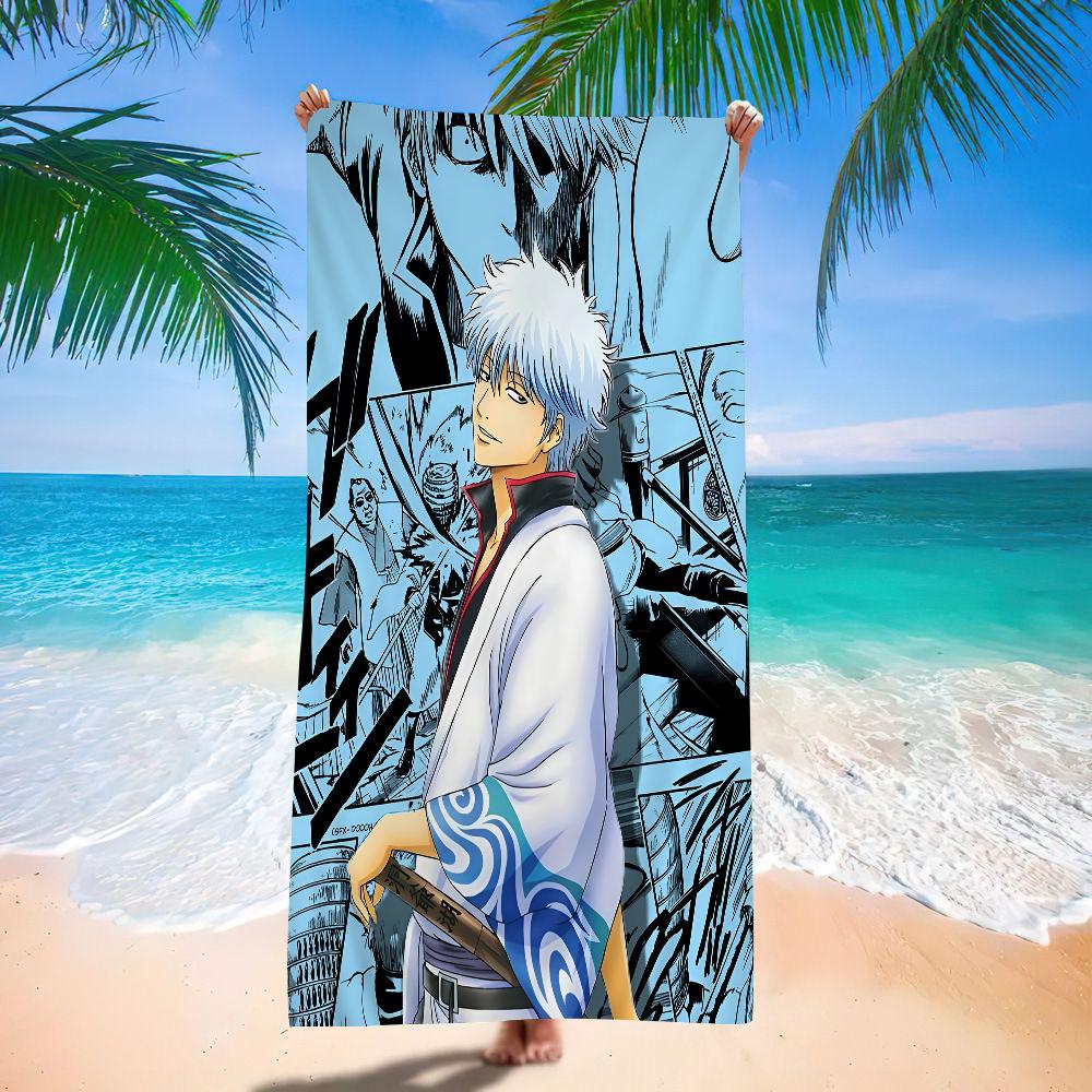 

GINTAMA Anime Microfiber Beach Towel Absorbent Quick dry Soft Yoga Swimming Resort Mountain Climbing Towel W30*H60(CM)