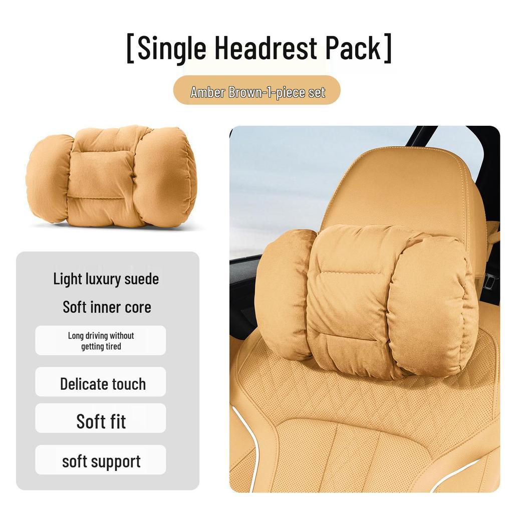 Honda Accessories: Flannel Headrests, Lumbar Supports, Neck Pillows for CRV, Fit, 11th Gen Civic, and Accord.
