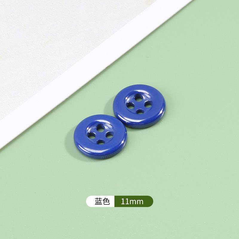 White Shirt Buttons Men'S And Women'S Clothes Shirt High-End Ceramic Buttons Versatile Round Black High-End Button Accessories