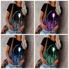 Starry Sky Series 3D Printed T-shirt Summer Round Neck Short Sleeve Casual Loose Top T-Shirts Women’s