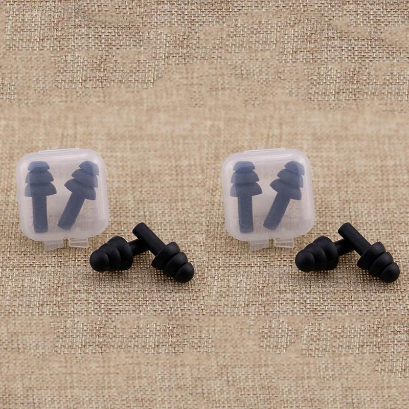 5/2/1Pairs Soft Silicone Earplugs Comfort Noise Reduct Earplugs Protective Sleep Reusable Waterproof Swimming Ear Plug With Box