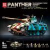 WWII Military Tiger & Panther Tank Building Blocks - Armored Vehicle Assembly Toy Gift