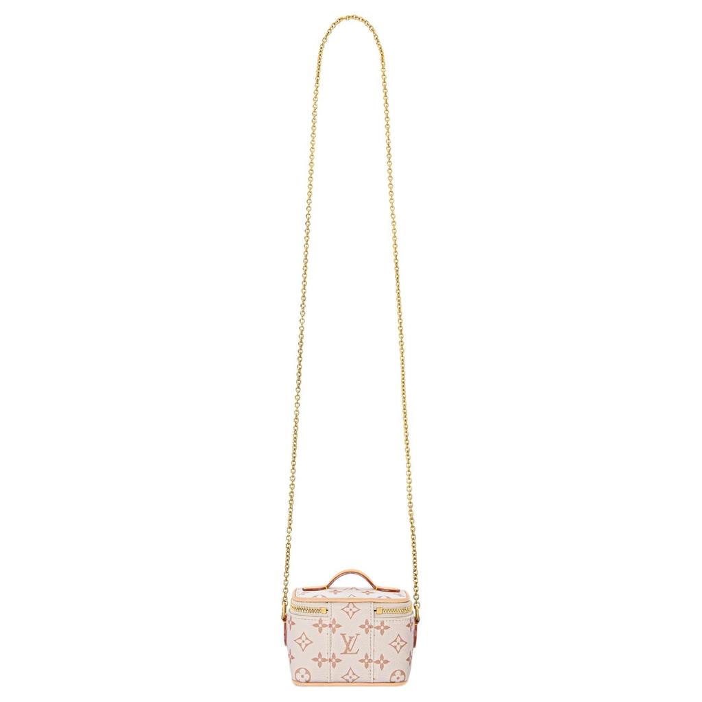 Louis Vuitton Monogram Coated Canvas Shoulder Bag, Crossbody Bag, Handbag Women's Beige M03812