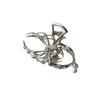 Rhinestone Large Shark Clip Hollow Metal Hair Claw Creative Spider Hair Claw  Girl
