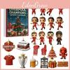 Arsenal Liverpool Fußball Acryl Weihnachten Überraschungsbox Baumschmuck Mit Zeichentrickfiguren Für Feiertagsdeko