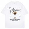 Maglietta Stampa Espresso Martini Sabrina Carpenter Moda Estetica Uomo Donna T-shirt Larga Casual Top Y2k