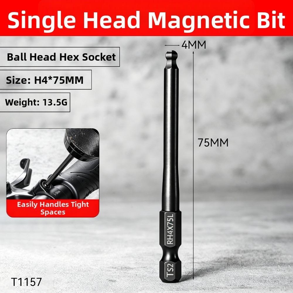 Steel Hex Screwdriver Bit Reduced Shank Magnetic Driver Bit New Power Tool Accessories